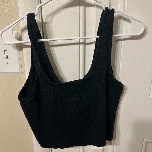 Wild Fable Black Tank-top with Silver zipper - Picture 2 of 4